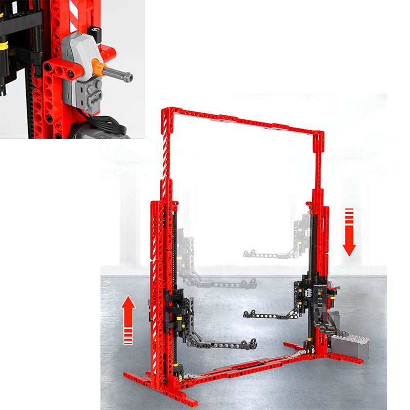 Mould King 13053 - Electric Car Lift - vue 5 | Power Blockz