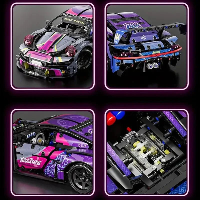 Xingya Youpin 66623 - Cyberpunk 911 GT Race Coupe - vue 3 | Power Blockz