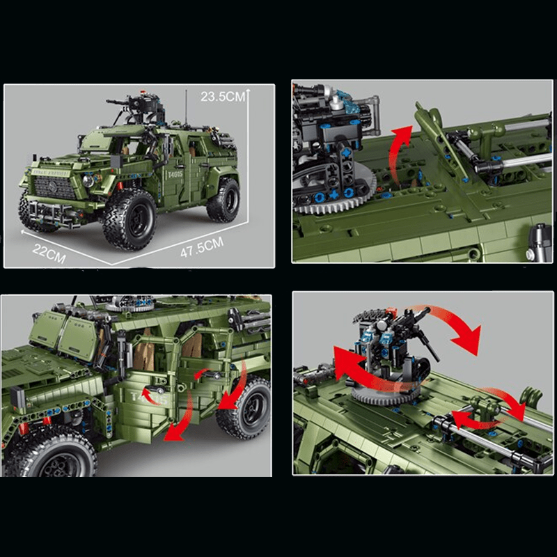 TGL T4015 - Remote Controlled Armoured Raid Vehicle - vue 6 | Power Blockz