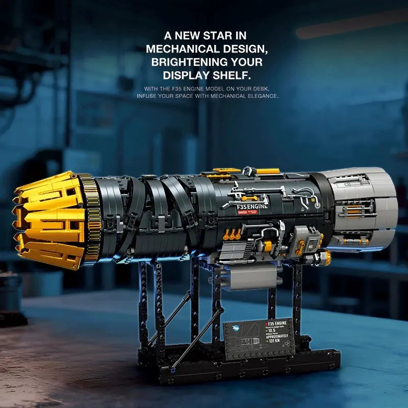 Reobrix 33014 - Motorised F35 Turbine Engine - vue 8 | Power Blockz