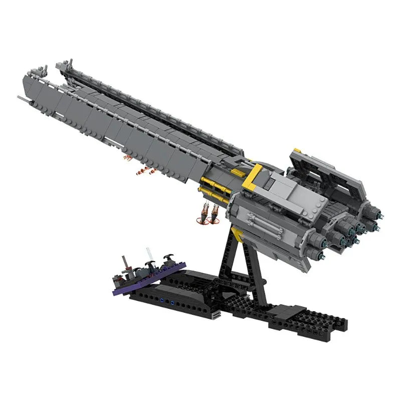 Gobricks MOC 176829 - Helldivers 2 Super Destroyer - vue 4 | Power Blockz