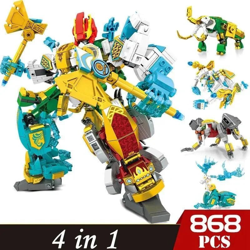 Transforming Mecha Robot Therion Totems Bricks Toy | 868pcs - Transforming Mecha Robot Therion Totems Bricks Toy - vue 2 | Power Blockz