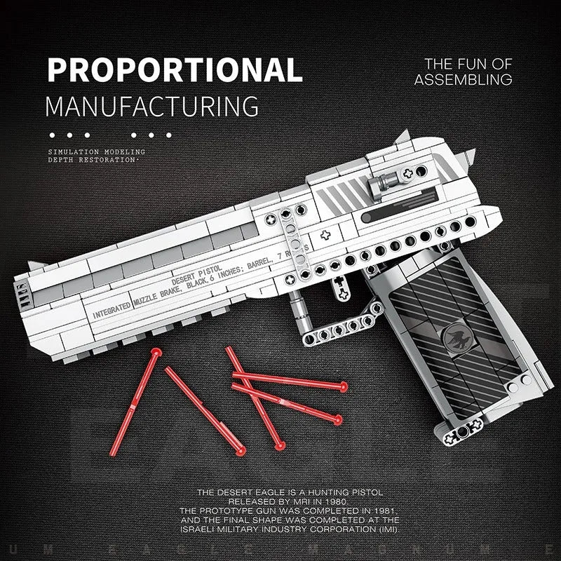 Jiestar 92400 - Military Desert Eagle - vue 4 | Power Blockz