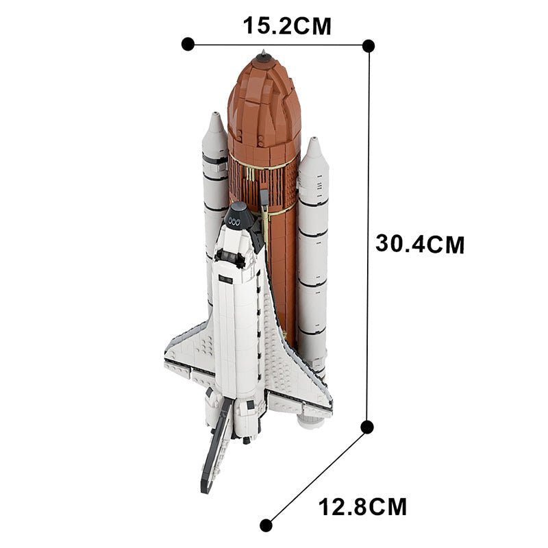 Gobricks MOC-46228 - Space Shuttle - vue 6 | Power Blockz