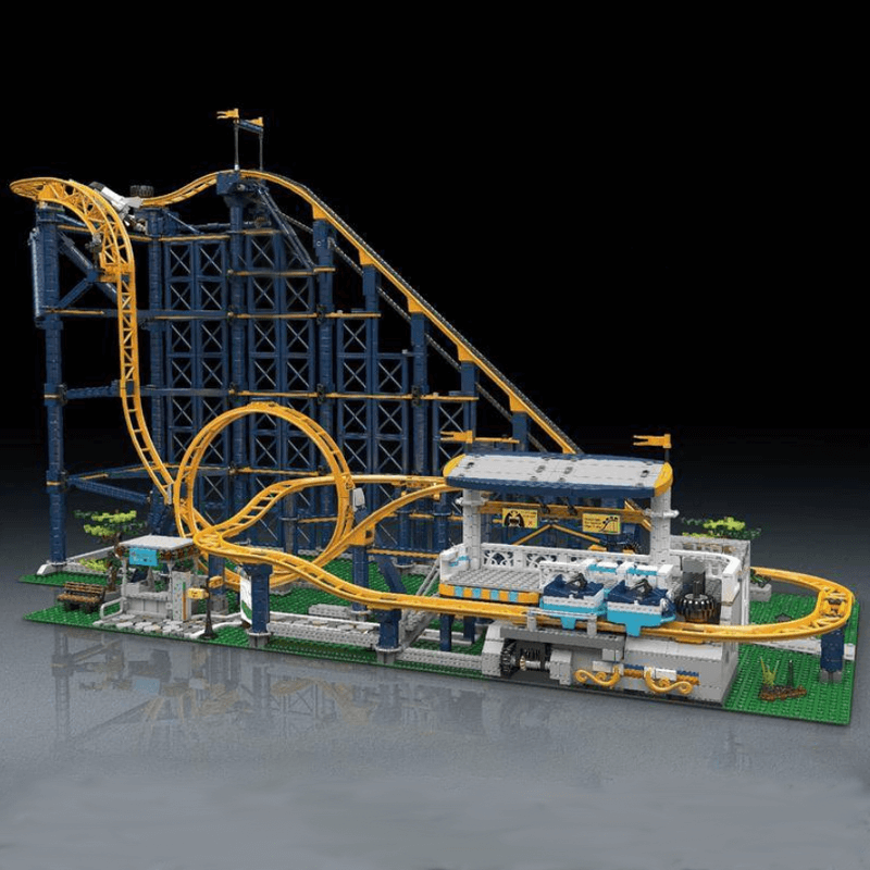 Mould King 11012 - Motorised Looping Roller Coaster - vue 4 | Power Blockz