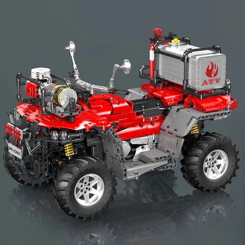 Mould King 23003 - ATV Fire Rescue Unit - vue 3 | Power Blockz