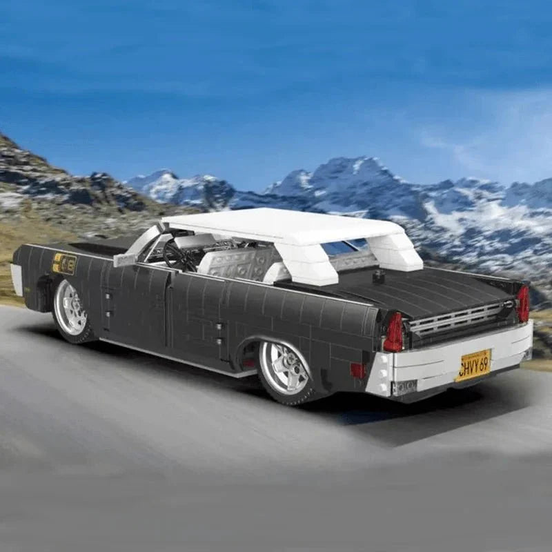 Mould King 10118 - 1969 American Drop Top - vue 4 | Power Blockz