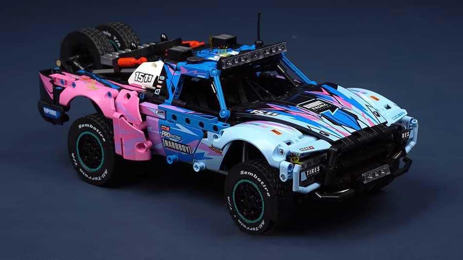 Sembo 715006 - Static Version - Baja Trophy 4x4 Truck - vue 3 | Power Blockz
