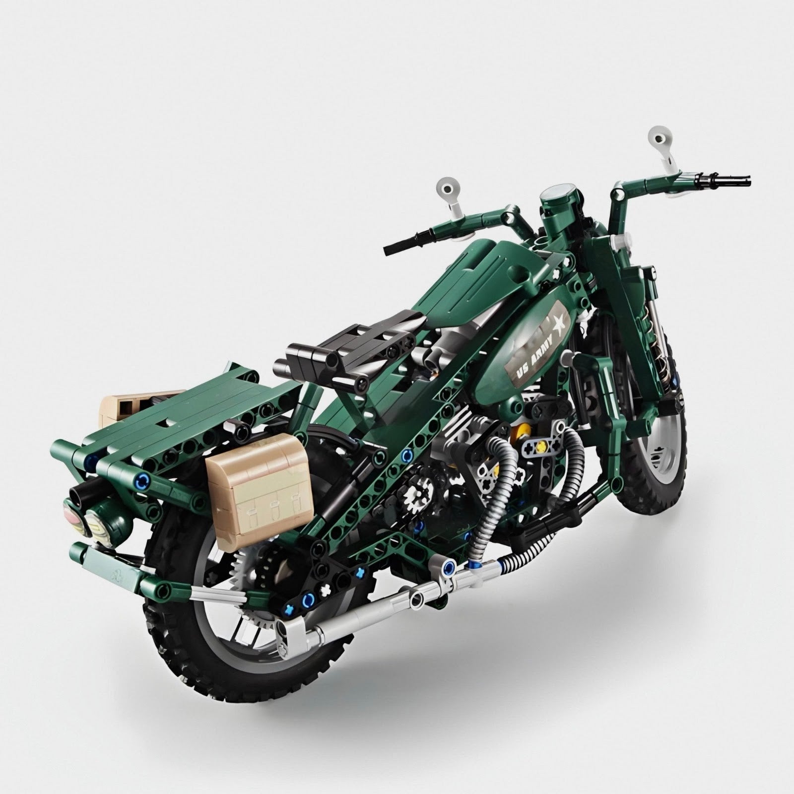CaDA C51022 - WWII Military Motorcycle - vue 2 | Power Blockz