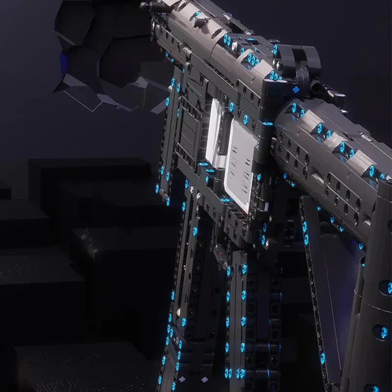 Mould King 14001 - MP5 Submachine - vue 6 | Power Blockz