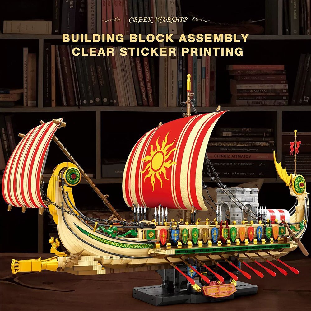 Reobrix 66102 - Greek Warship - vue 5 | Power Blockz