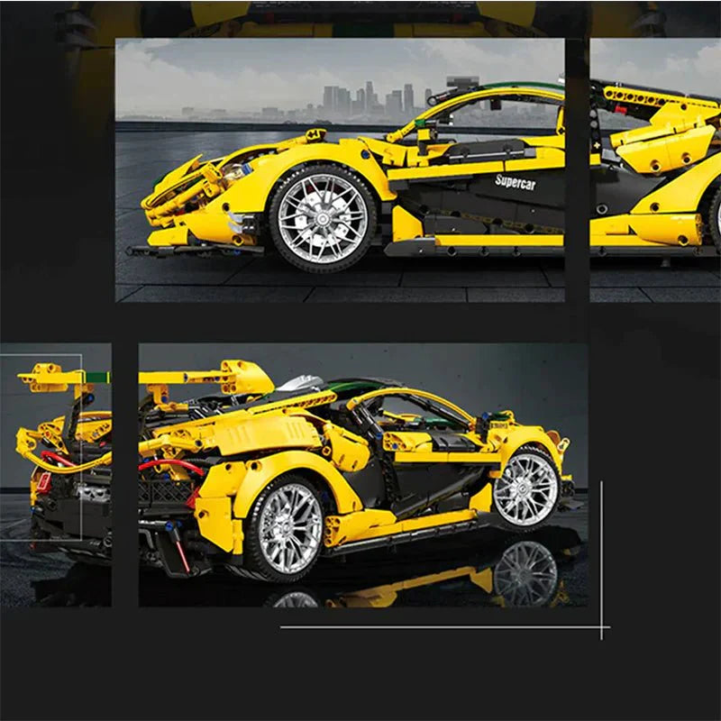 Jiestar 91101 - Track-Only Hypercar P1 GTR Yellow - vue 8 | Power Blockz
