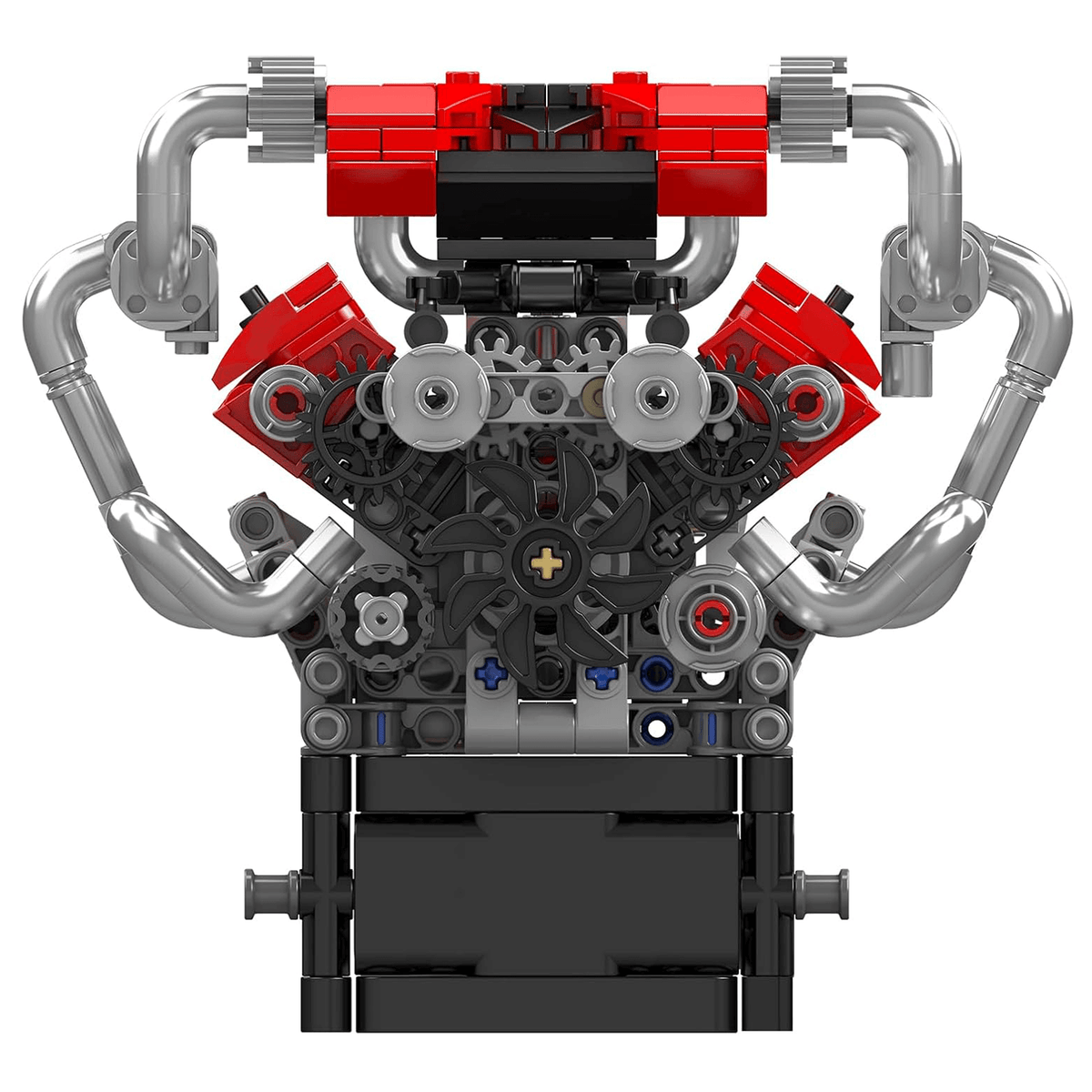 Mould King 10204 - Motorized V8 Supercar Engine - vue 3 | Power Blockz