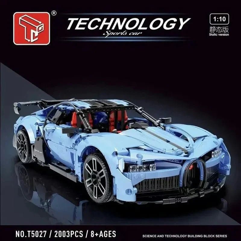TGL T5027 - Blue - Blue Quad-Turbo W16 Hyper GT - vue 4 | Power Blockz