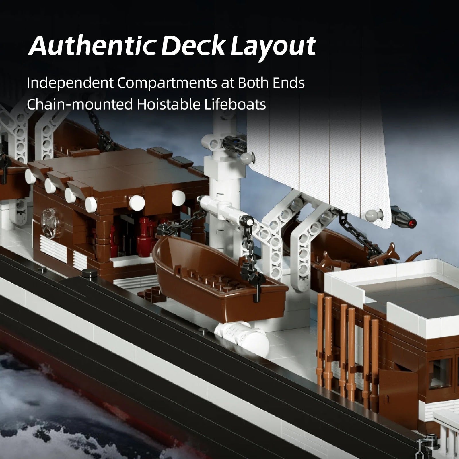 Xbert 66186 - Clipper Stad Amsterdam Sailboat - vue 2 | Power Blockz