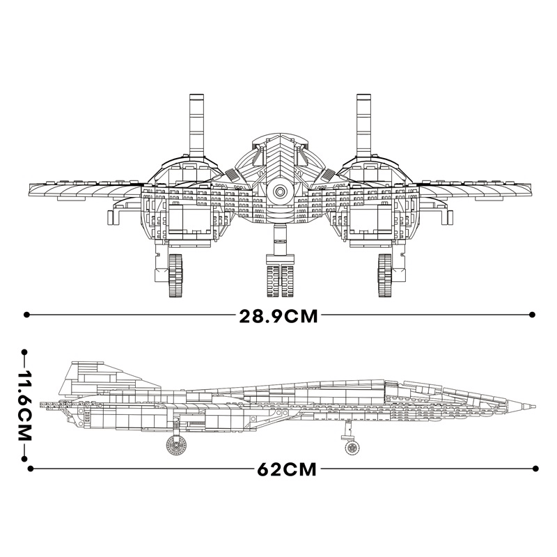 Reobrix 33039 - SR-72 Reconnaissance Aircraft - vue 6 | Power Blockz
