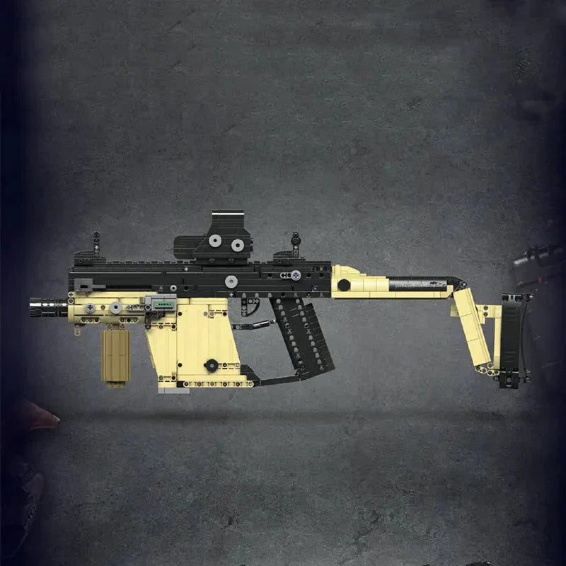 Mould King 14031 - Motorized KRISS Vector SMG - vue 3 | Power Blockz
