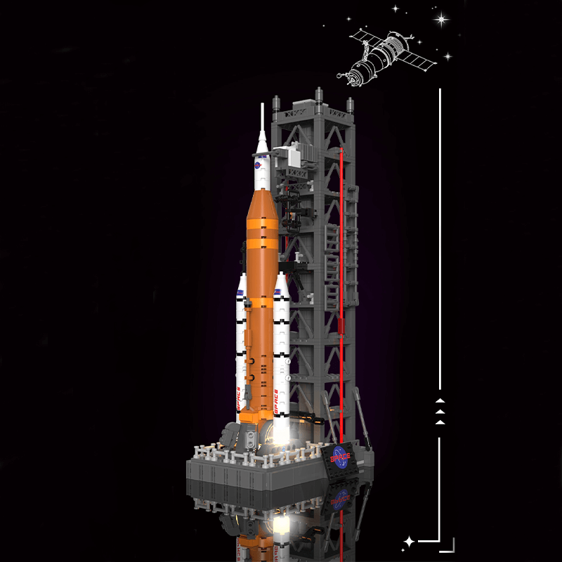 DK 7007 - Moon landing: SLS Space Launch System - vue 2 | Power Blockz