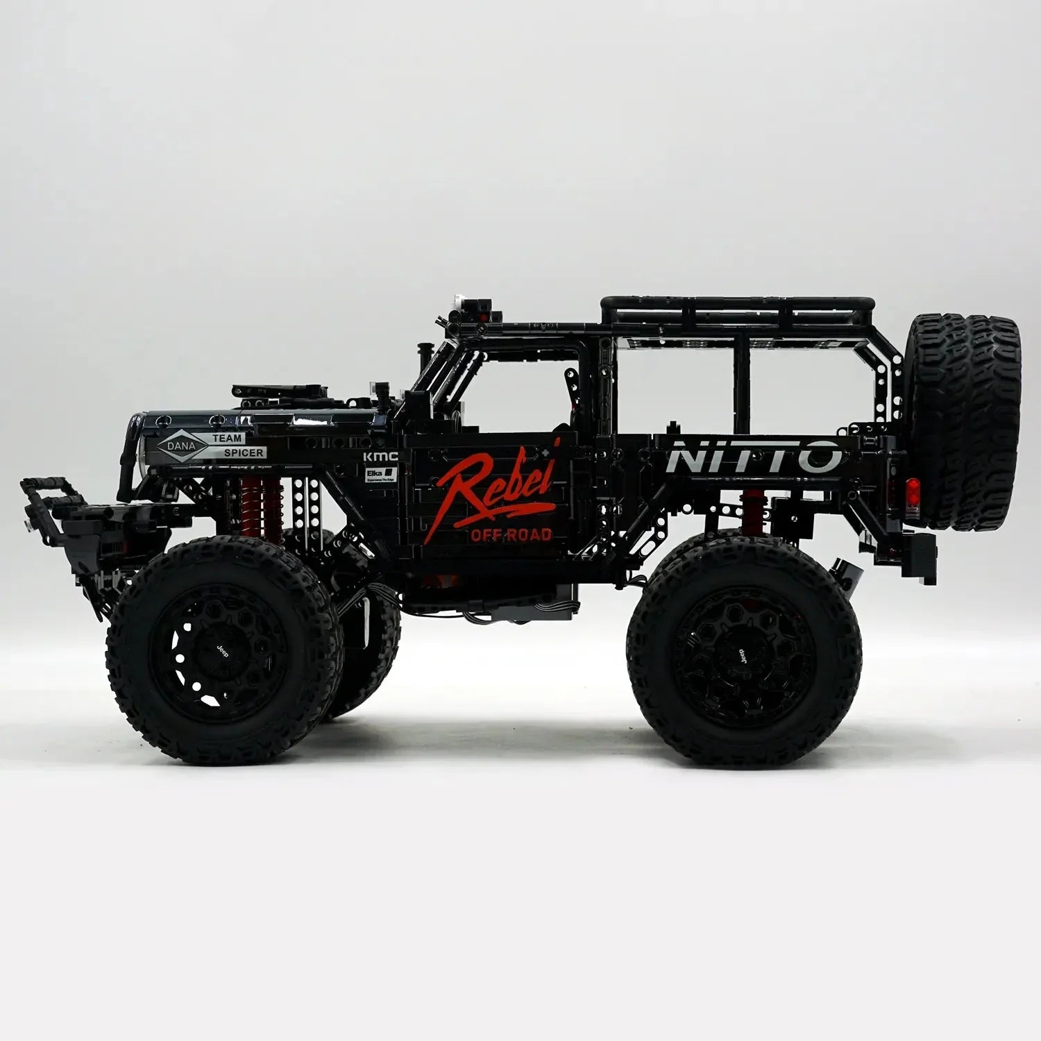 Hybrid Off-Road SUV – Trail Edition | 2545pcs - Black - Hybrid Off-Road SUV – Trail Edition - vue 8 | Power Blockz