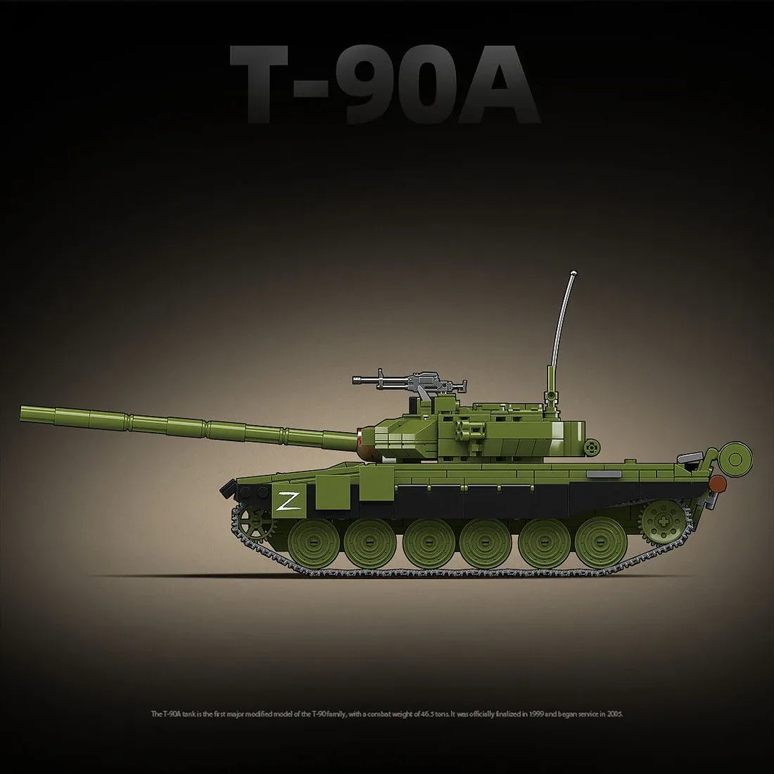 QUANGUAN 100313 - T-90A Main Battle Tank - vue 5 | Power Blockz