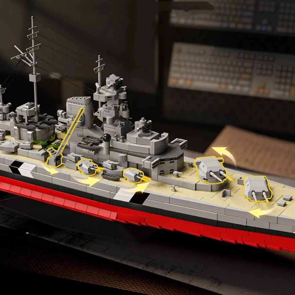 12GO 98005 - WWII Battleship 1940 - vue 3 | Power Blockz