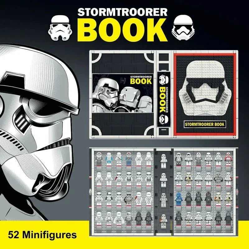Power Blockz MOC 13003 - Star Wars Stormtrooper Book Bricks Toy - vue 3 | Power Blockz