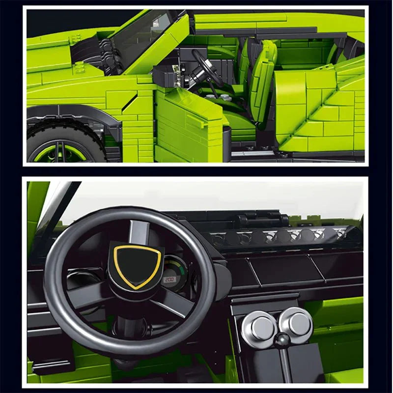 Mould King 10019 - Twin-Turbo Italian SUV - vue 5 | Power Blockz