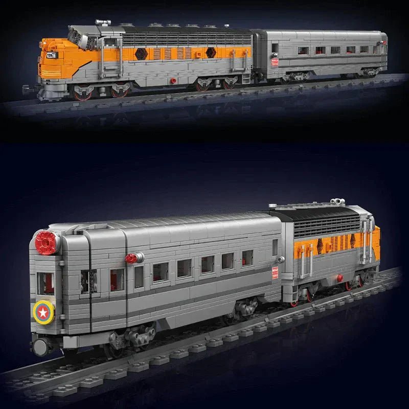 Mould King 12018 - EMD F7 Locomotive - vue 3 | Power Blockz