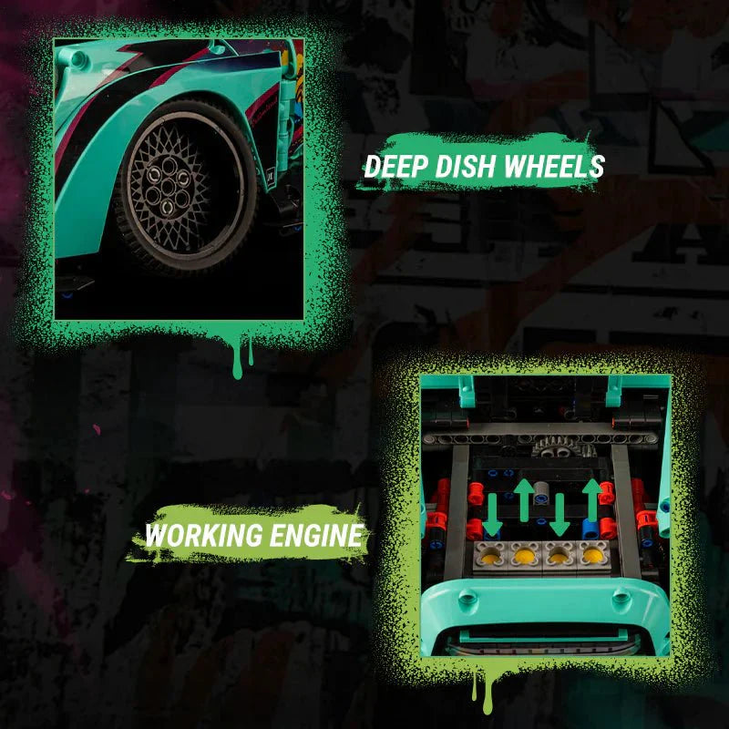 KBOX 10505 - Hellaflush Cooper Graffiti Compact - vue 7 | Power Blockz