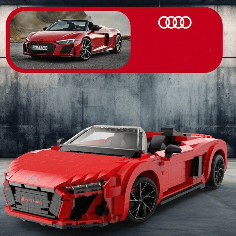 Rastar 93800 - Audi R8 Spyder - vue 6 | Power Blockz