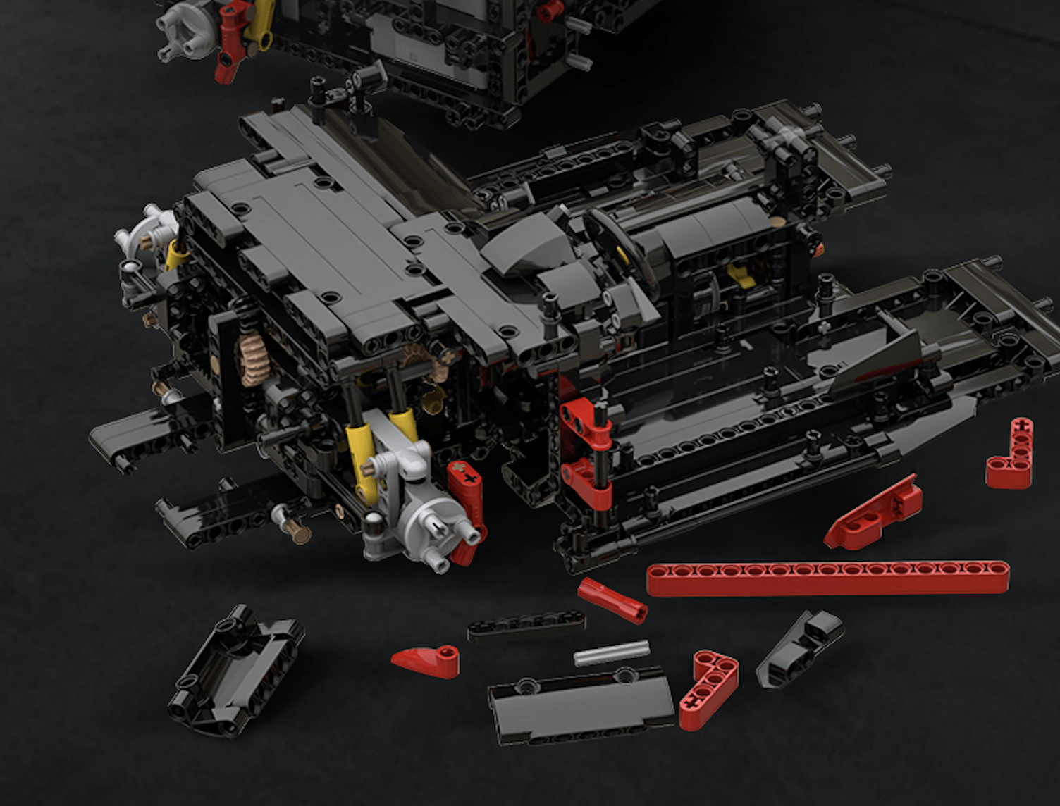 CaDa C61042W - Static Version - V8 488 Italian Supercar Red - vue 11 | Power Blockz