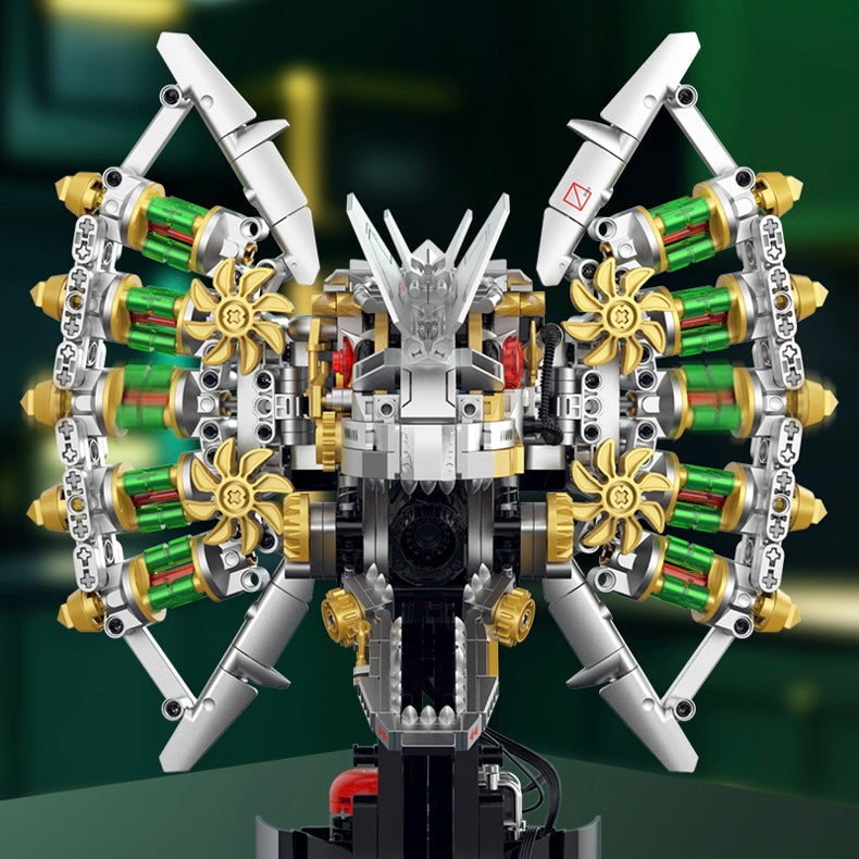 Xinzhuan XZ0014 - Cyber DinoMecha Head - vue 7 | Power Blockz