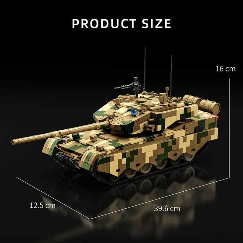 12GO 97032 - Type 99B Main Battle Tank Military - vue 10 | Power Blockz