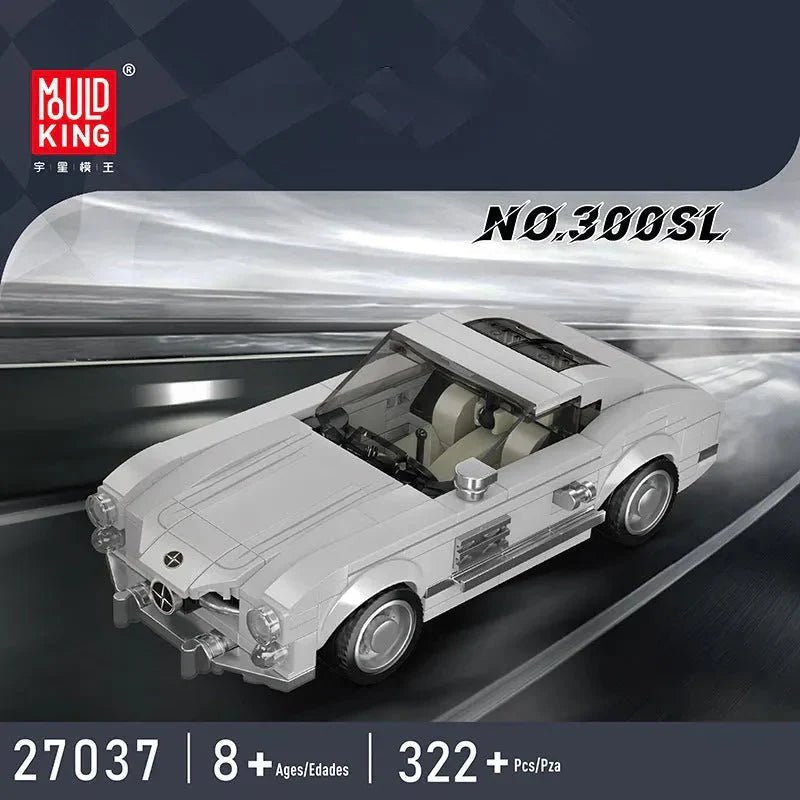 Mould King 27037 - Mini Classic Gullwing - vue 2 | Power Blockz