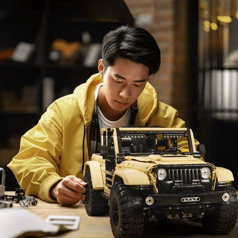 Mould King 13184 - All-Terrain Wrangler Sahara 4x4 - vue 16 | Power Blockz