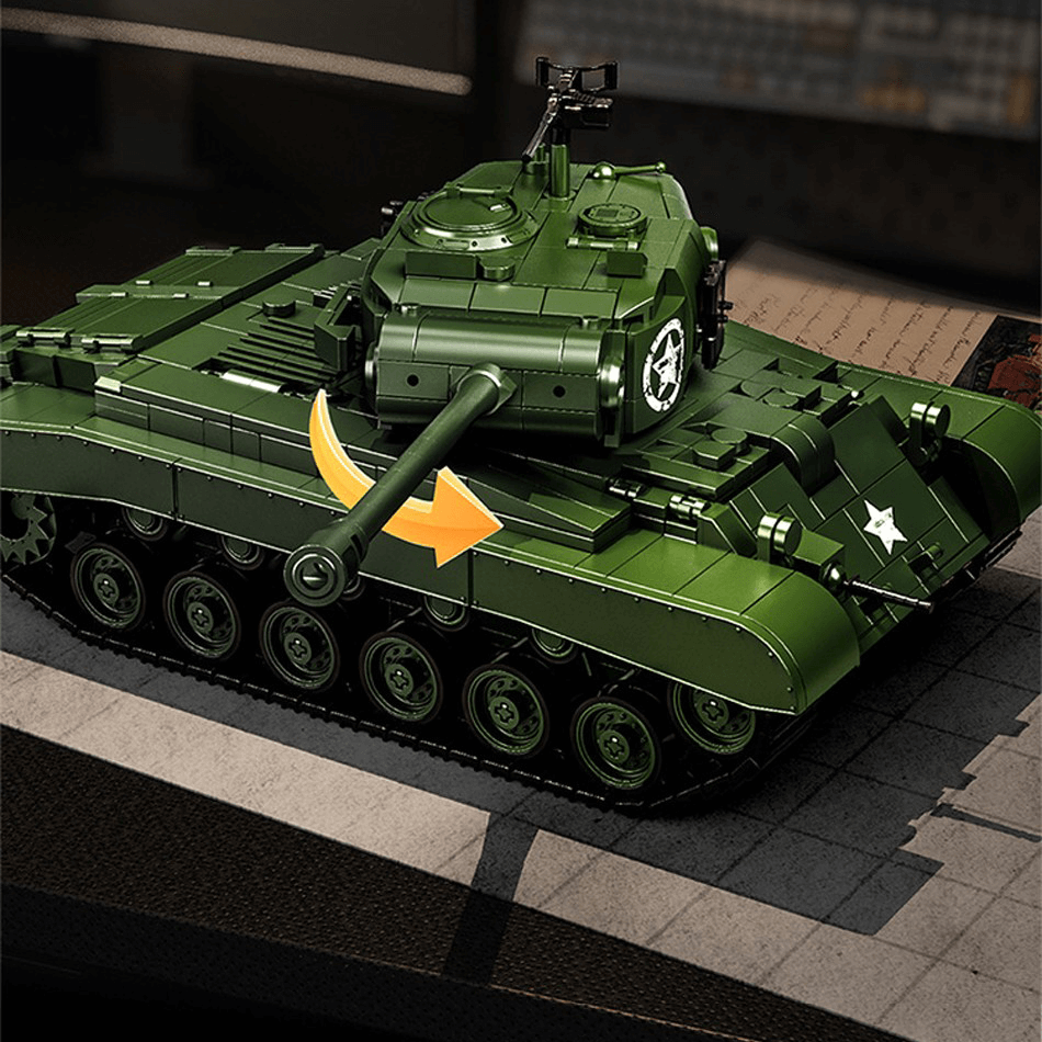 12GO 97011 - M26 Pershing Heavy Tank - vue 4 | Power Blockz