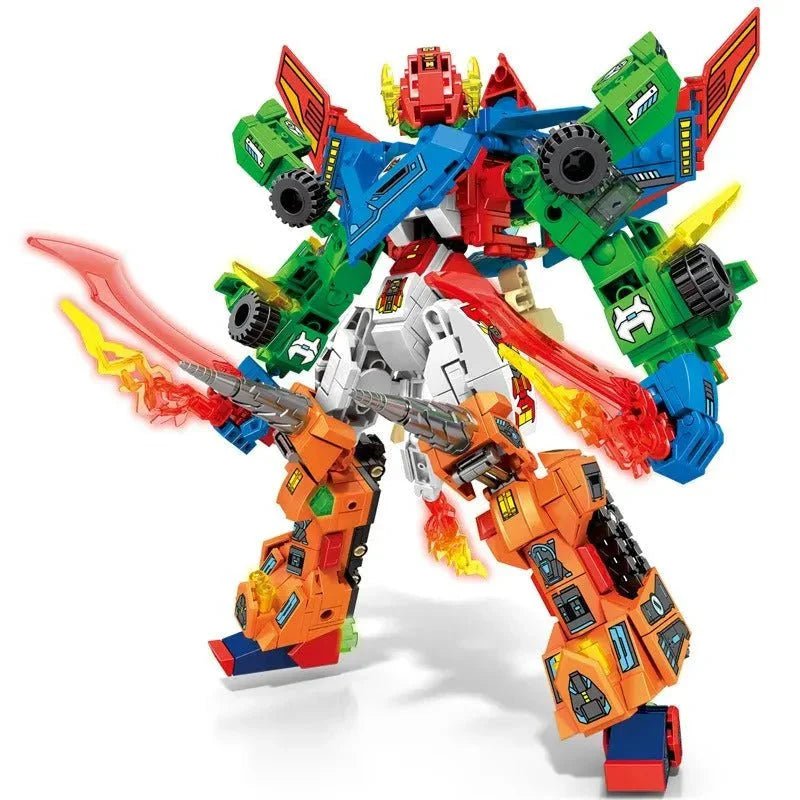 Transforming Flaming War Mecha Robot | 717pcs - Transforming Flaming War Mecha Robot - vue 6 | Power Blockz