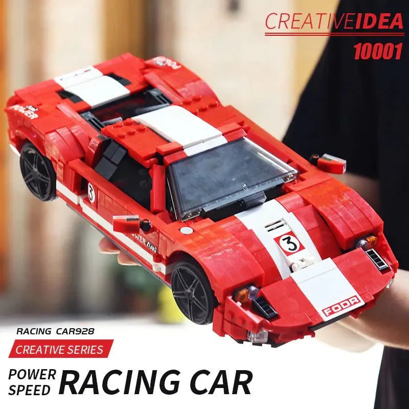 Mould King 10002 - 2005 Heritage GT40 Racer - vue 6 | Power Blockz