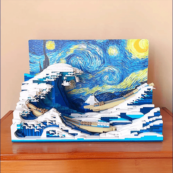 DK 3003 - The Great Wave off Kanagawa - vue 6 | Power Blockz