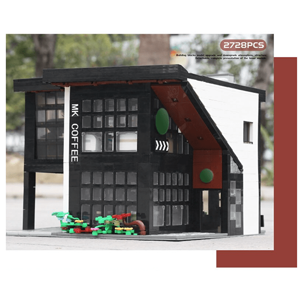 Mould King 16036 - European Modern Cafe - vue 4 | Power Blockz