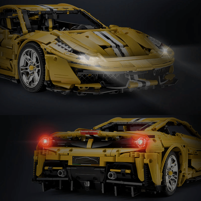 CaDa C61057W - V8 F488 Italian Track Supercar Yellow - vue 7 | Power Blockz