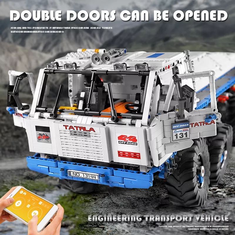 Mould King 13144 - RC Heavy 8x8 Utility Truck - vue 4 | Power Blockz