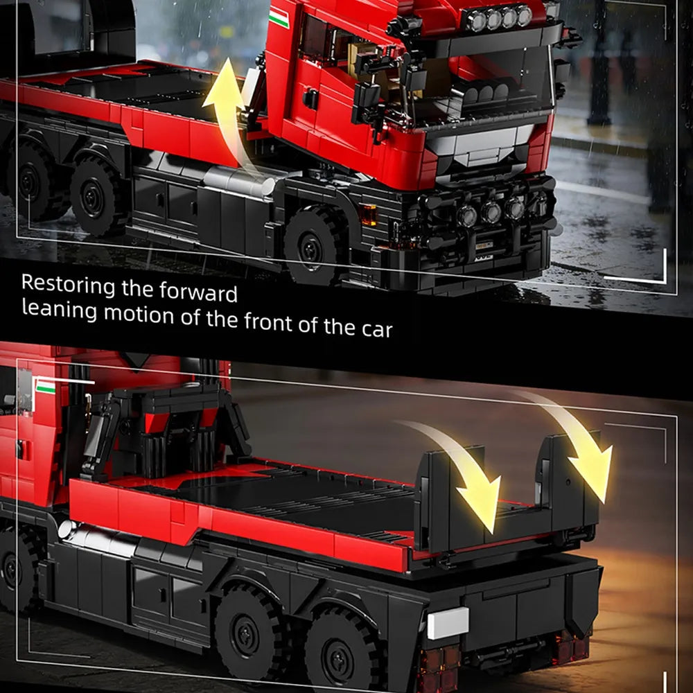 12GO 95002 - Italian Supercar Trailer Set - vue 7 | Power Blockz