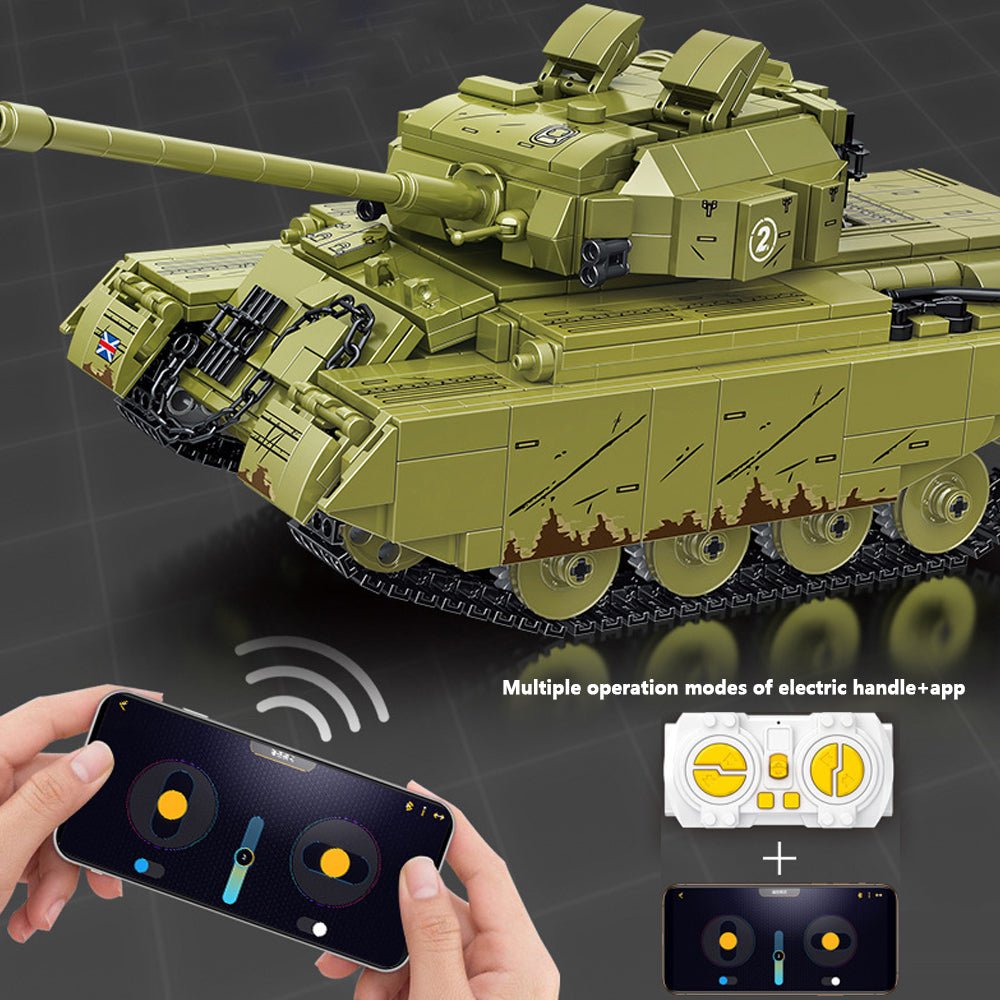 Spebrick 676008 - Centurion Main Battle Tank with Power Functions - vue 4 | Power Blockz