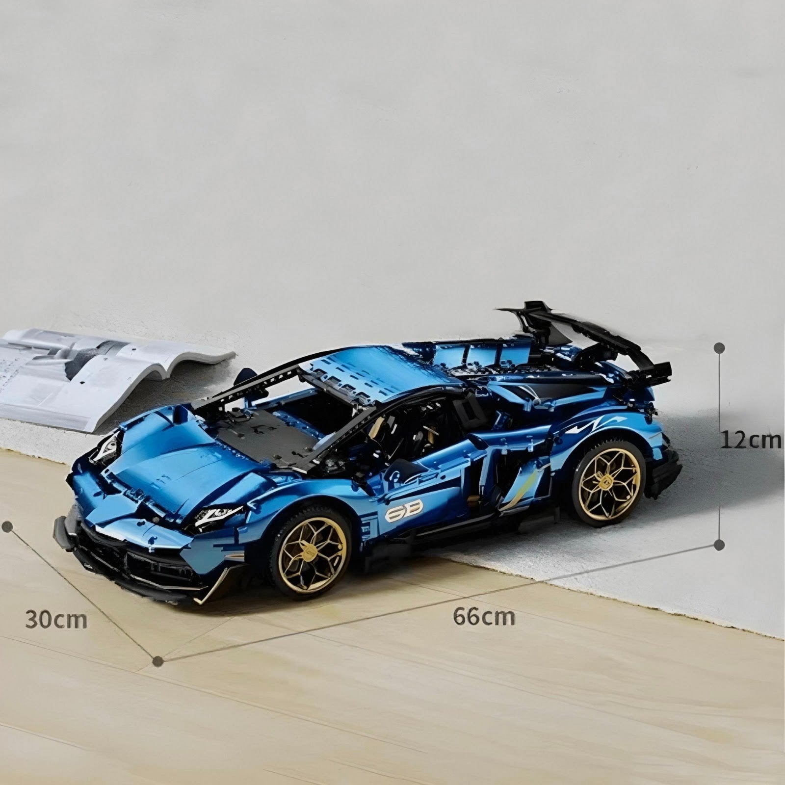 KBOX 10520 - Static Version - V12 Italian Bull Supercar - vue 8 | Power Blockz