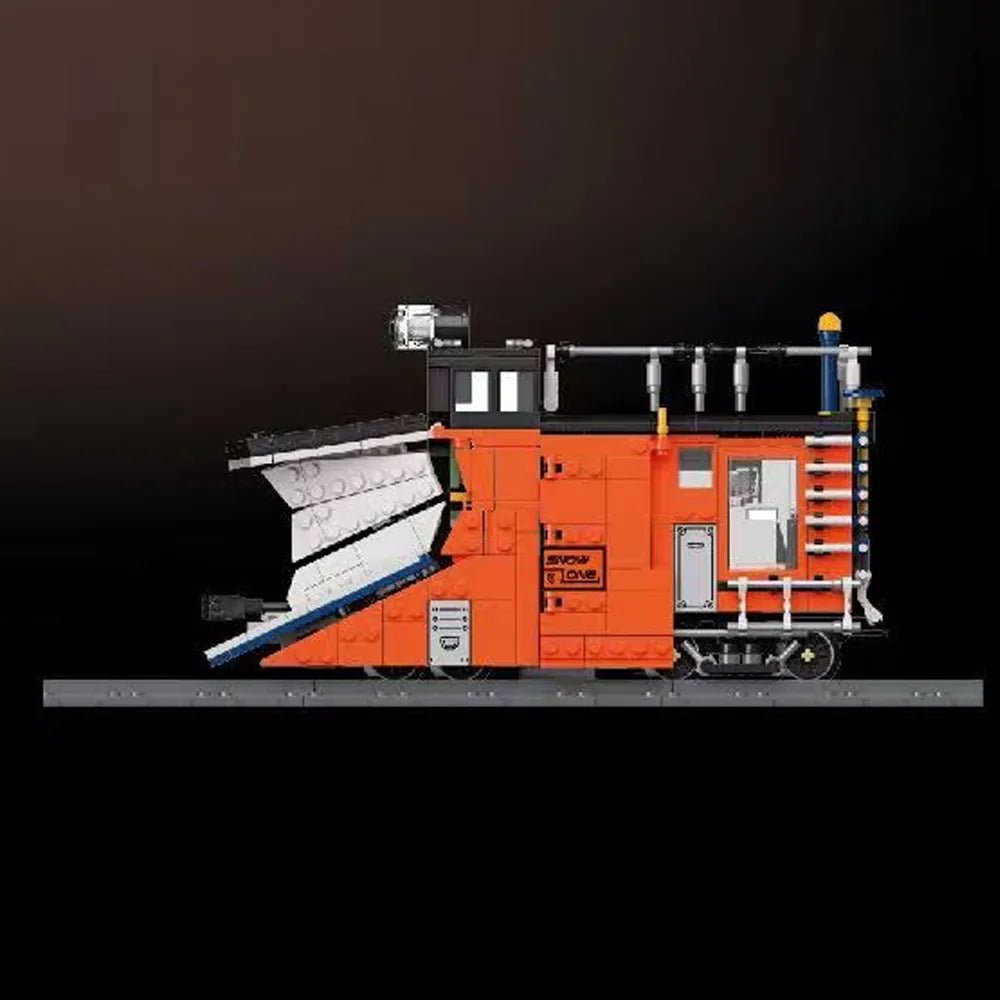 Jiestar 59095 - Rail Snowplow Train - vue 4 | Power Blockz