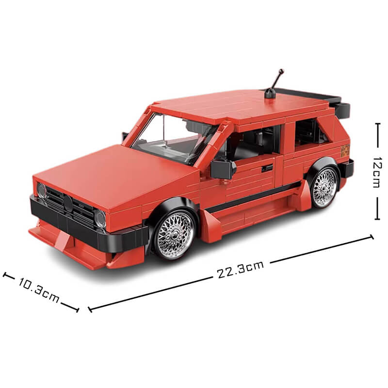 Power Build PB8839 - Classic Retro Golf MKII Hatchback - vue 7 | Power Blockz