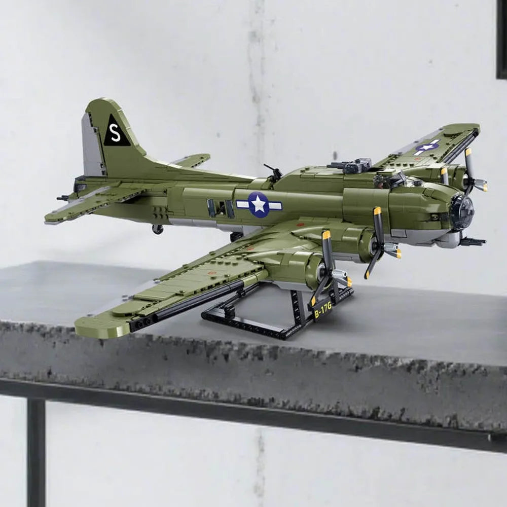 Sluban M38-B1367 - B-17GS Flying Fortress - vue 5 | Power Blockz