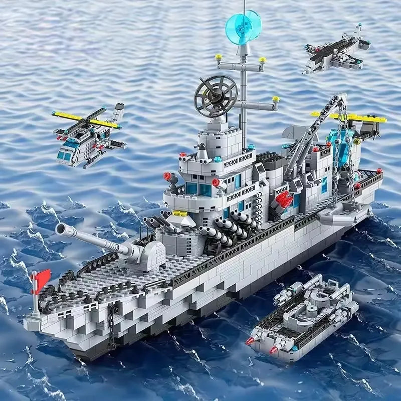 8734 - USS Ticonderoga - vue 2 | Power Blockz