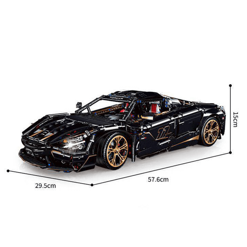 Guly 10625 - Static Version - Black V8 720s Spider Supercar - vue 9 | Power Blockz
